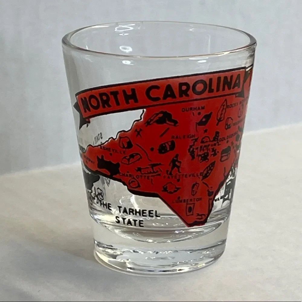 North Carolina “The Tar Heel State” All-American Collection Shot Glass